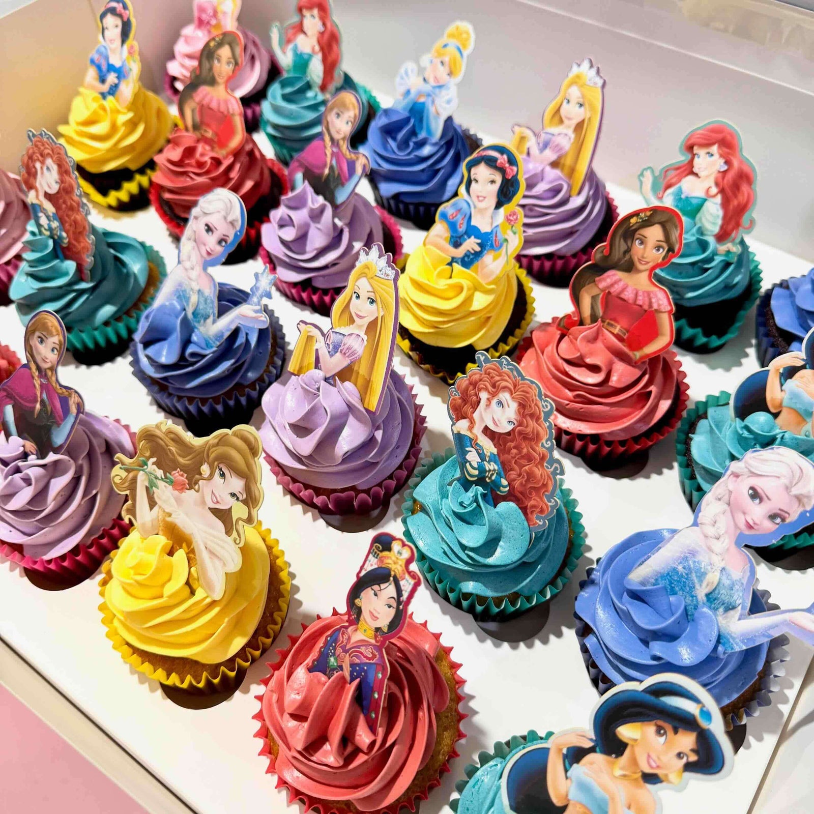 24 princess cupcakes for kids birthday party Sydney