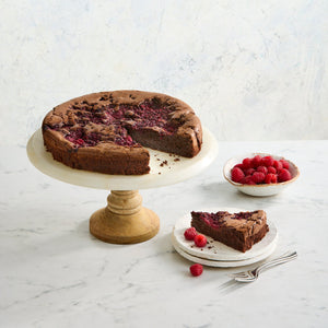 Flourless Chocolate, Hazelnut & Raspberry Cake