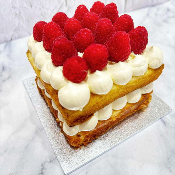 Fresh Raspberry Cake - Bakealicious By Gabriela