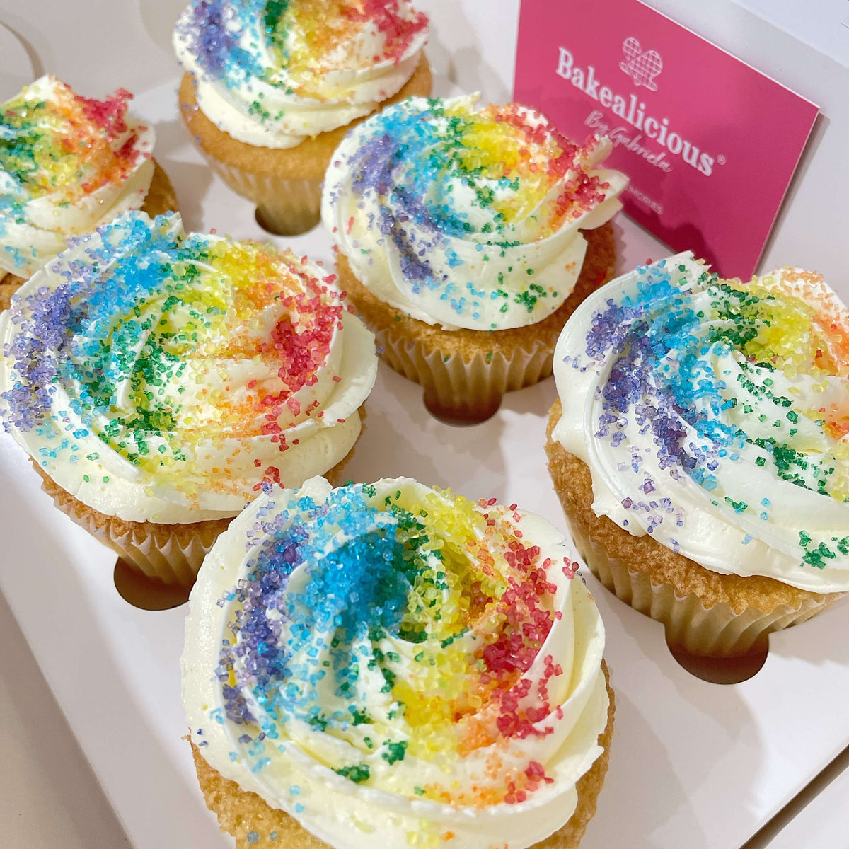 6 x Pride Cupcakes