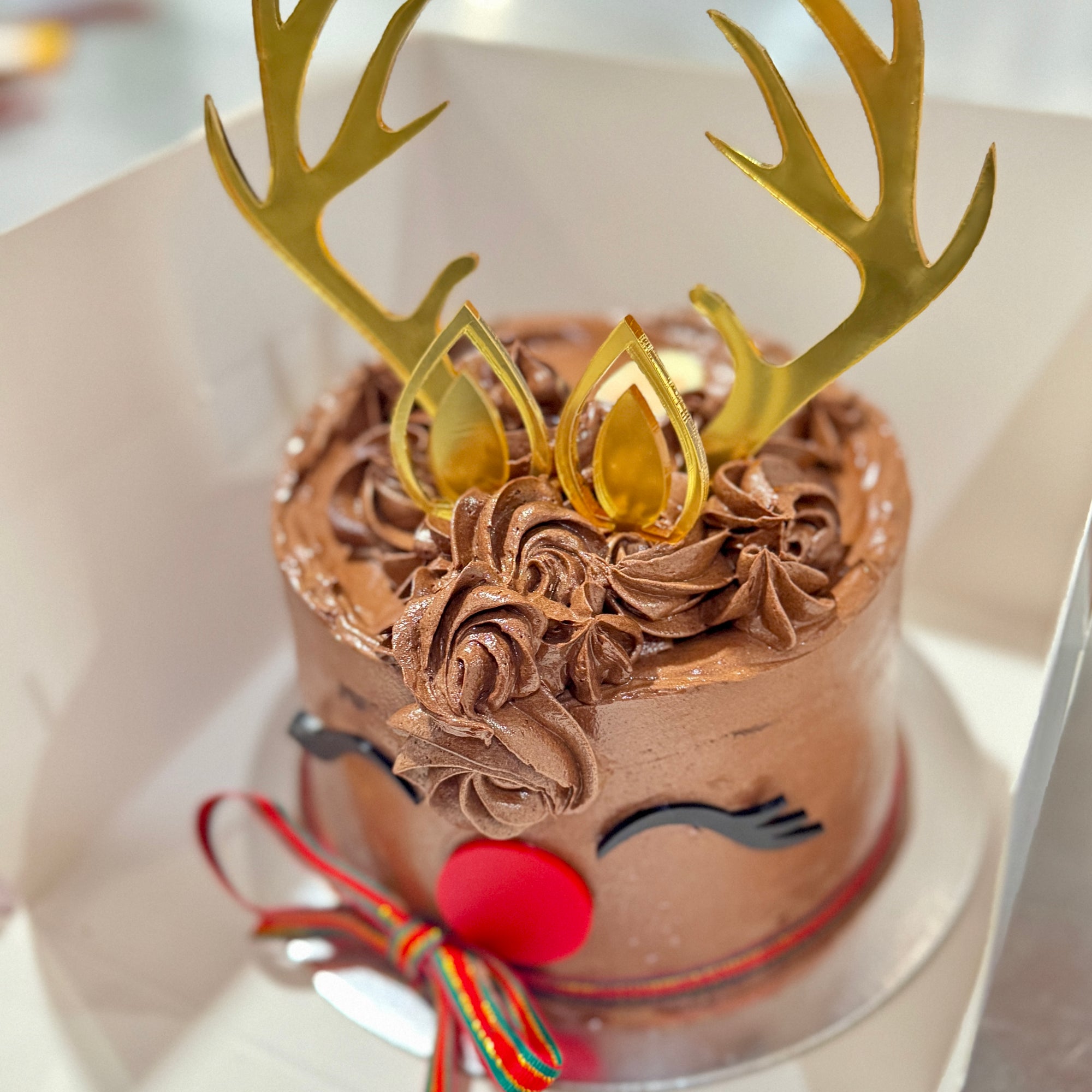 Reindeer Chocolate Cake