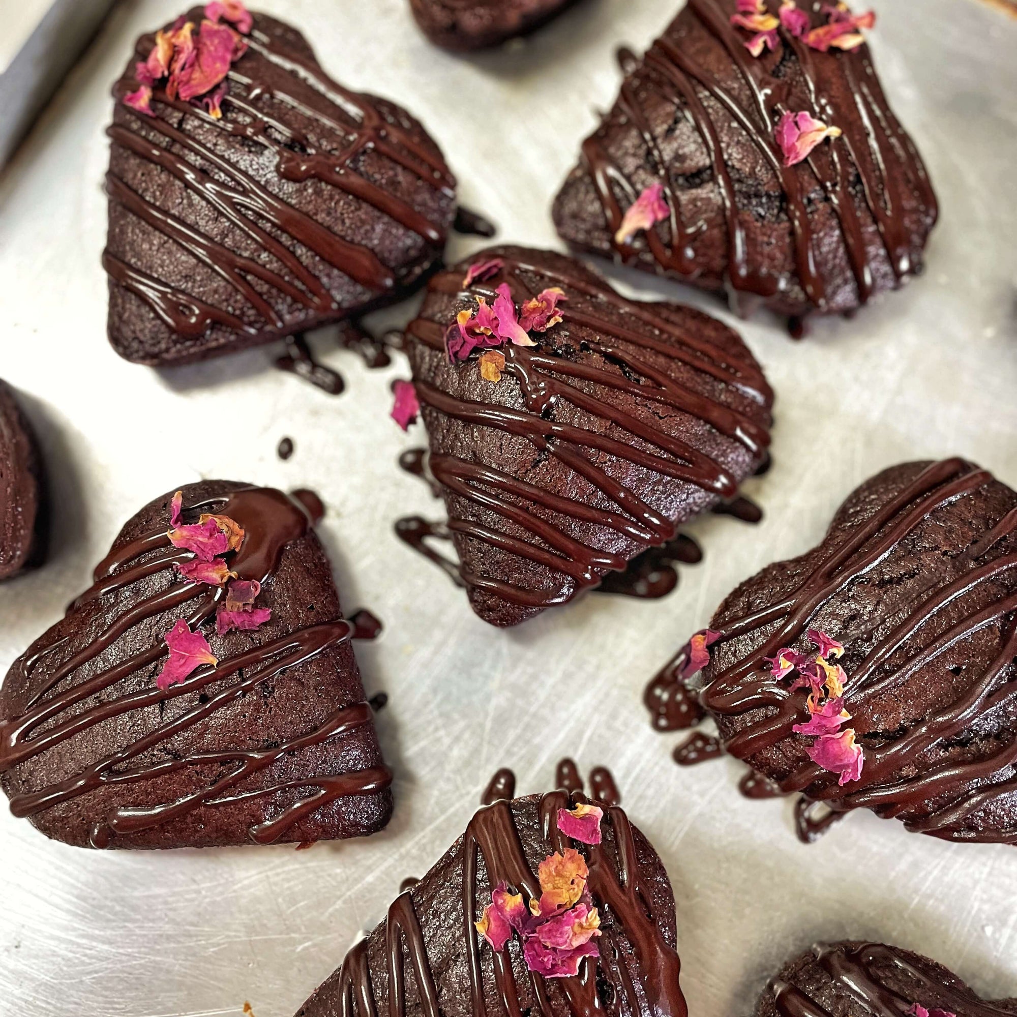 Vegan Chocolate Hearts Valentine's Day
