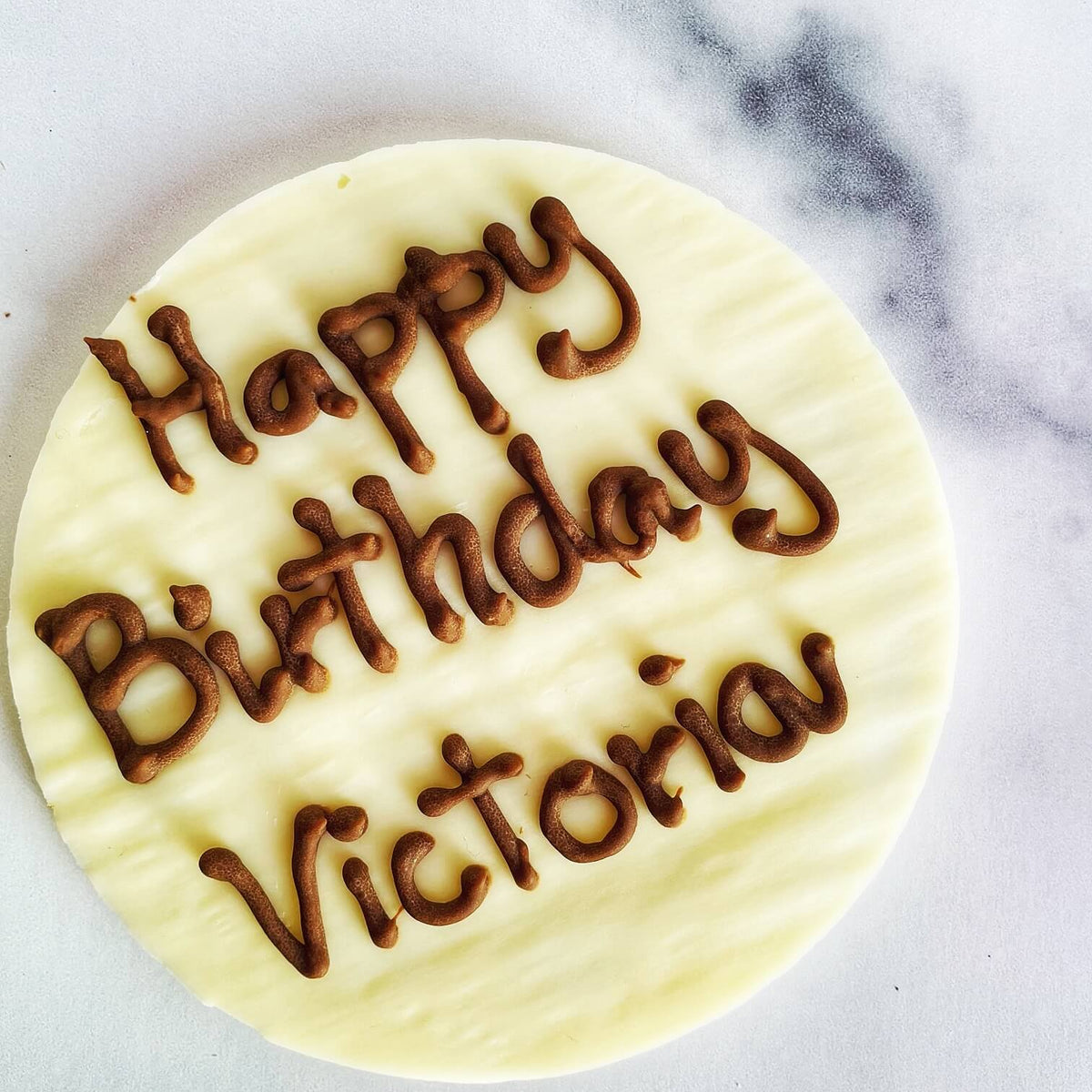 Birthday cake message